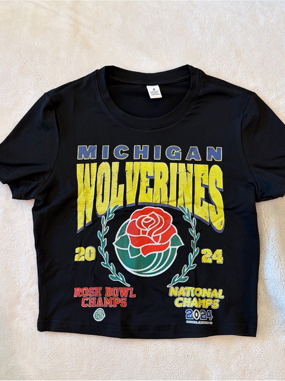 UMich Michigan Wolverines Black Graphic Tee
